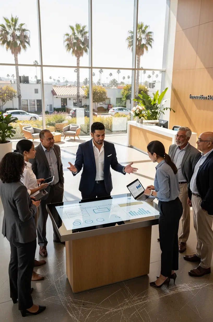 Illustration depicting IoT devices and connectivity