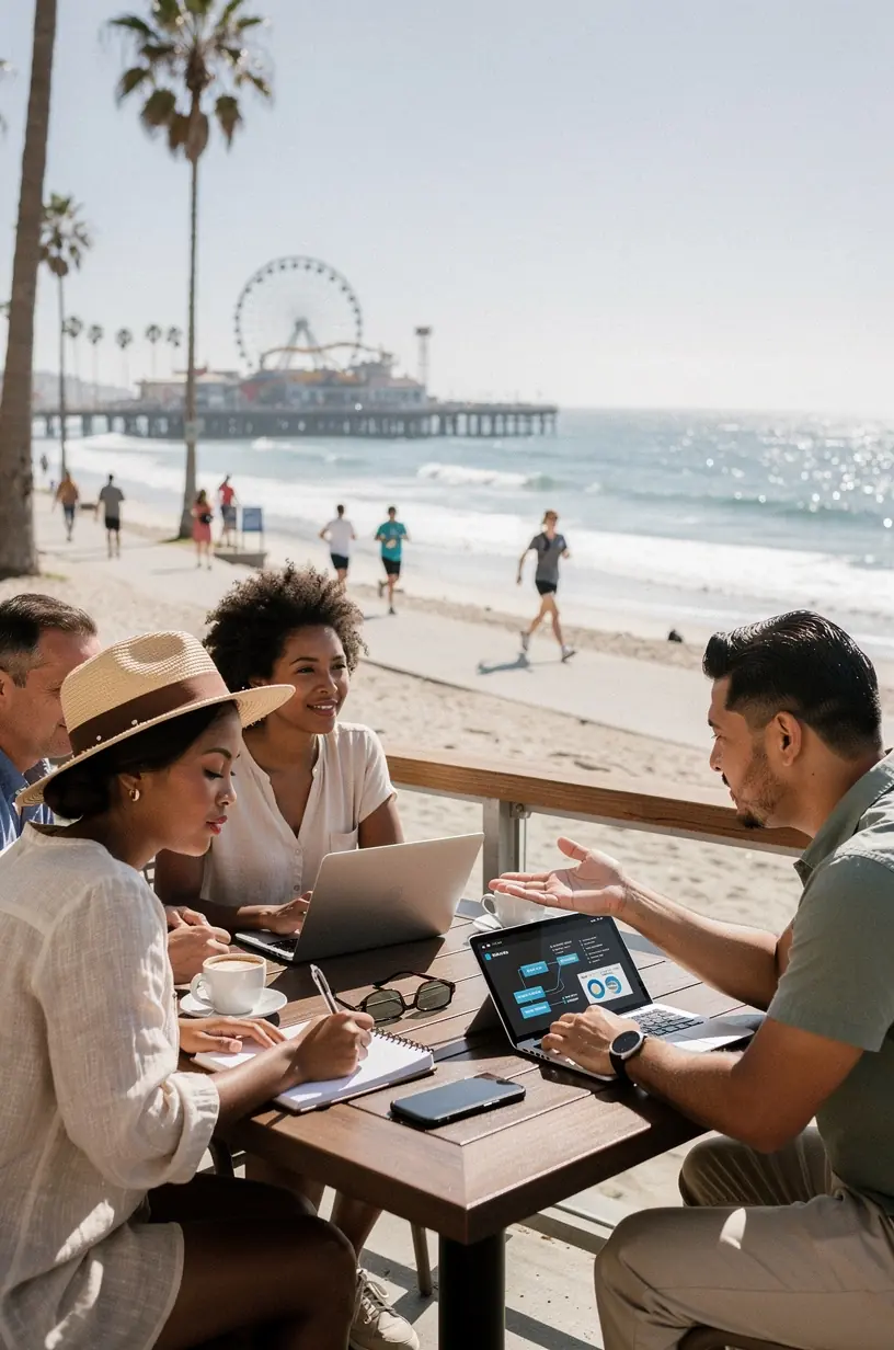 Modern office workspace